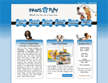 Tablet Screenshot of pawsandplaydaycare.com